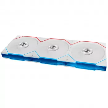 Lian Li UNI FAN TL FLEX Wireless ARGB Reverse Blade ventola 120mm confezione da 3 con controller - bianco