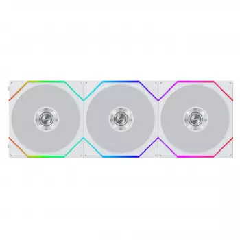 Lian Li UNI FAN TL FLEX Wireless ARGB Reverse Blade ventola 120mm confezione da 3 con controller - bianco