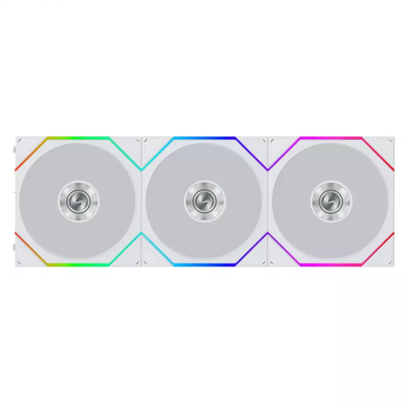 Lian Li UNI FAN TL FLEX Wireless ARGB Reverse Blade ventola 120mm confezione da 3 con controller - bianco