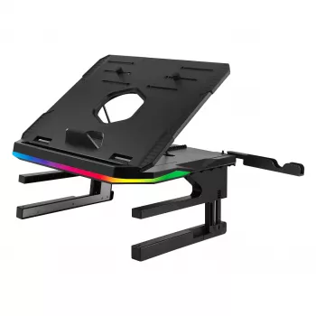 Enermax Aeolus supporto raffreddante per notebook con ventola da 250 mm e hub USB a 4 porte