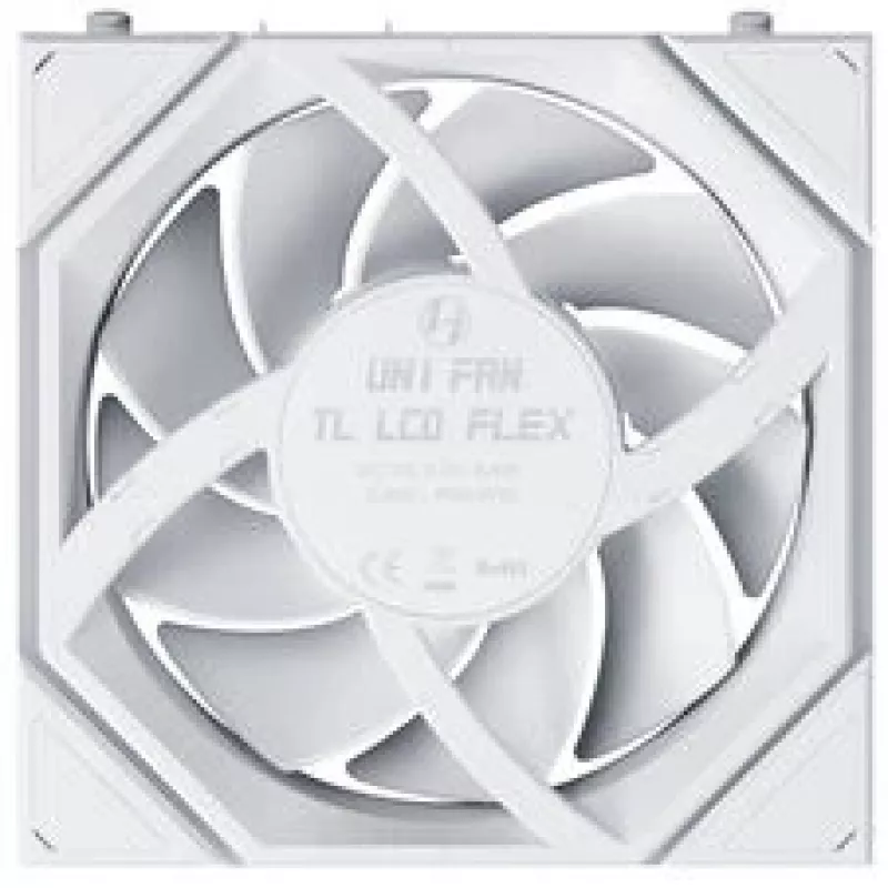 Lian Li UNI FAN TL120 LCD FLEX Wireless ARGB bianco 120 mm Reverse Blade ventola per case