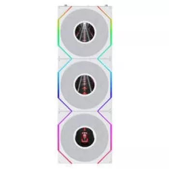 Lian Li UNI FAN TL120 LCD FLEX Wireless ARGB Reverse confezione da 3 bianco 120mm ventola per case