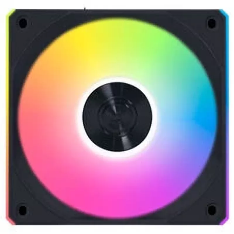Lian Li UNI FAN CL FLEX Wireless ARGB Reverse Blade ventola PWM 120mm confezione da 3 con controller, nero