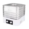 MEO MR-768 MAESTRO Essiccatore per verdure e frutta, 520 W, 5 livelli, temperatura regolabile 35-70°C, timer fino a 48h, Bianco & Trasparente
