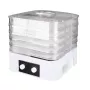 MEO MR-768 MAESTRO Essiccatore per verdure e frutta, 520 W, 5 livelli, temperatura regolabile 35-70°C, timer fino a 48h, Bianco & Trasparente