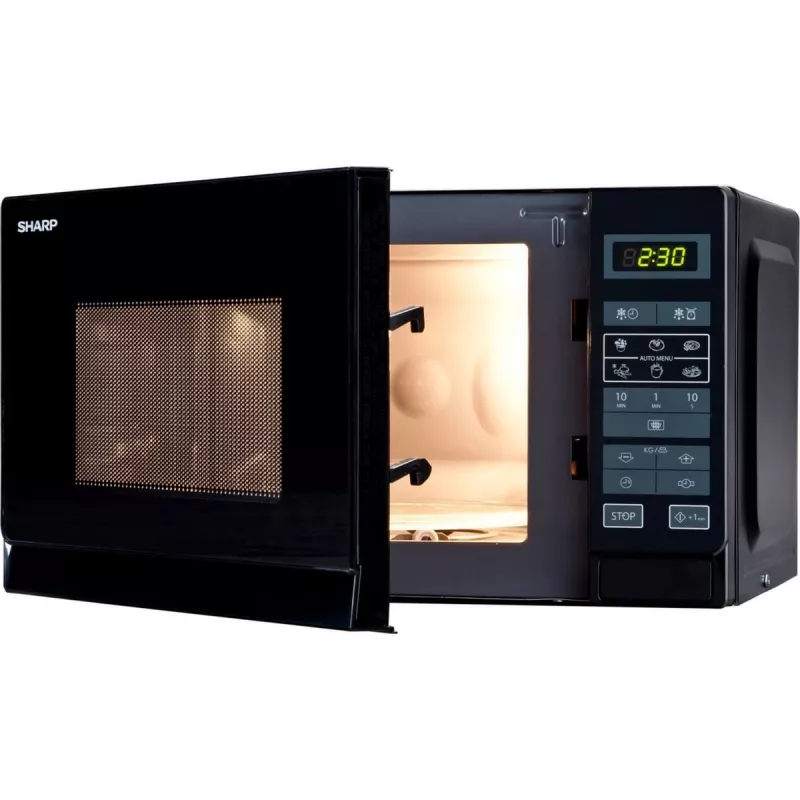 Sharp R-242(BK)W Microonde Solo - 20 litri - 800 W - Nero