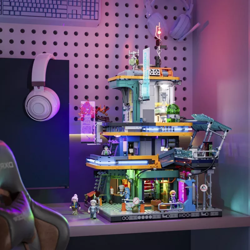 LUMIBRICKS Cyberpunk Neoncity - Apartment Puzzle 1000 pezzi