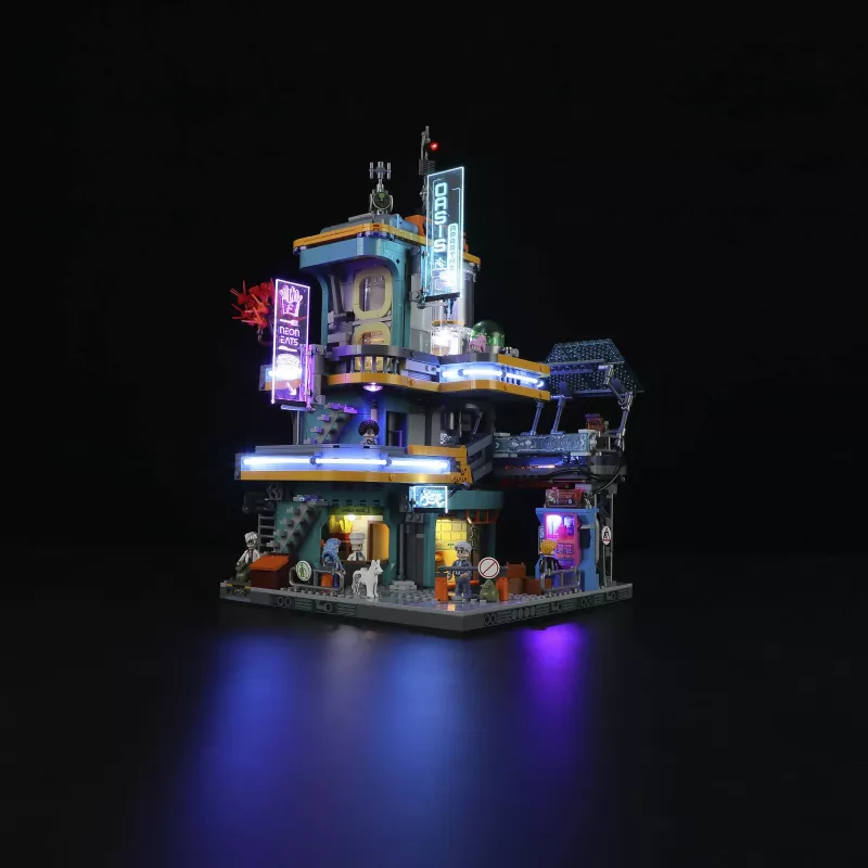 LUMIBRICKS Cyberpunk Neoncity - Apartment Puzzle 1000 pezzi
