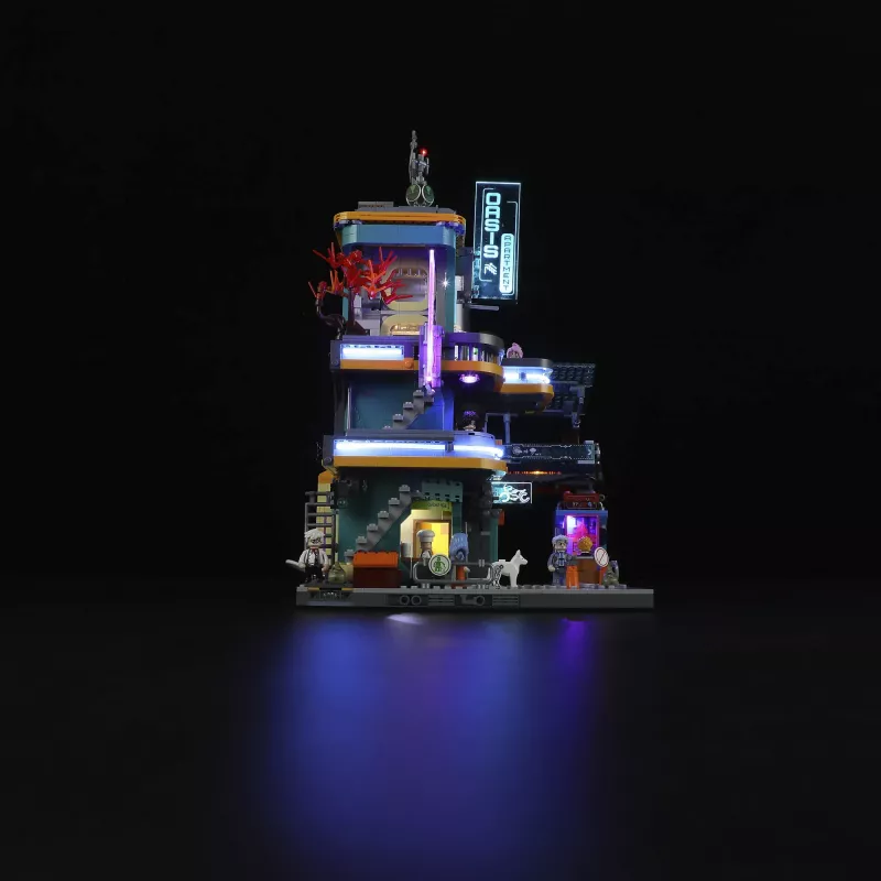 LUMIBRICKS Cyberpunk Neoncity - Apartment Puzzle 1000 pezzi