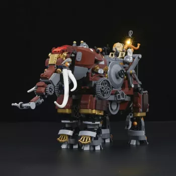 Lumibricks Steamphant elefante steampunk mattoncini LED 800 pezzi modello da esposizione alimentato USB