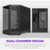 NZXT H6 2026 case gaming mid-tower airflow nero vetro temperato