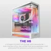 NZXT H6 2026 case gaming mid-tower airflow bianco vetro temperato
