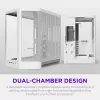 NZXT H6 2026 case gaming mid-tower airflow bianco vetro temperato