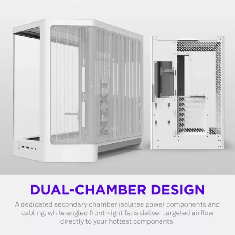 NZXT H6 2026 case gaming mid-tower airflow bianco vetro temperato