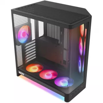 NZXT H6 RGB+ 2026 case gaming mid-tower airflow nero vetro temperato