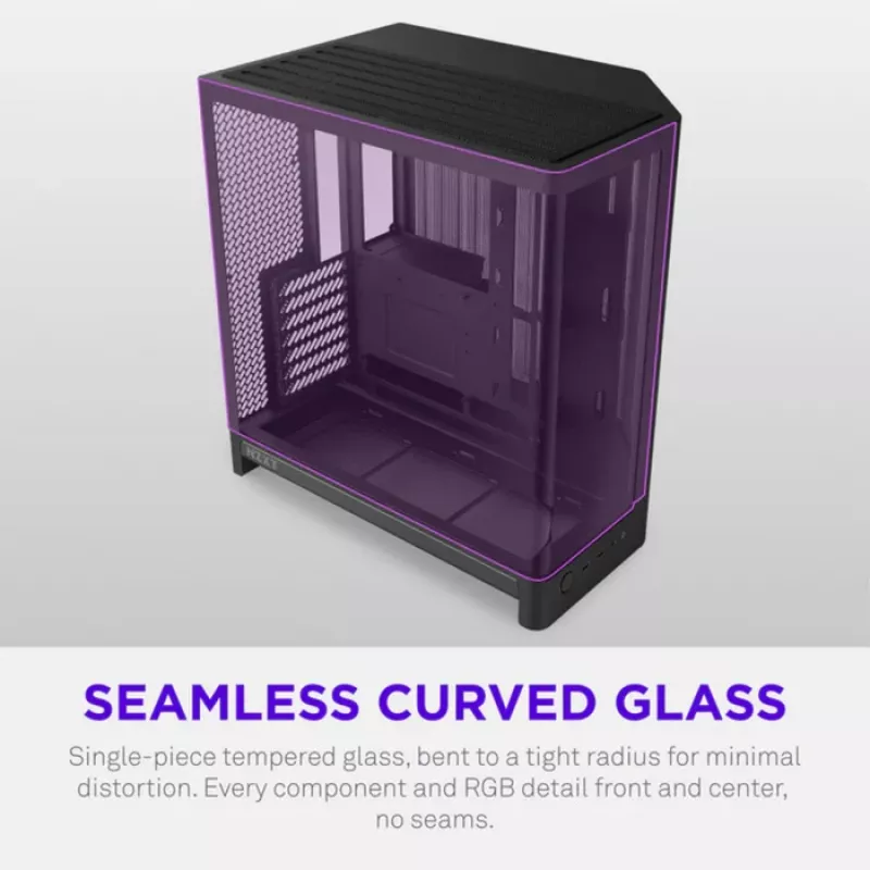 NZXT H6 RGB+ 2026 case gaming mid-tower airflow nero vetro temperato