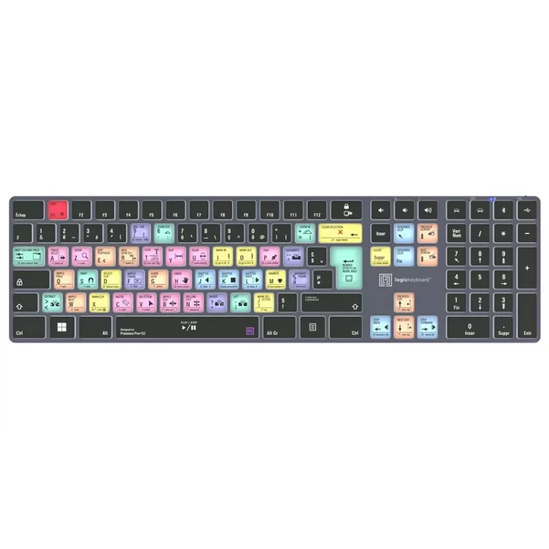 Logickeyboard Adobe Premiere Pro CC Titan tastiera PC FR