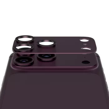 PanzerGlass Fender protezione per obiettivo fotocamera per iPhone 18 Pro, Dark Cherry (PG27428)