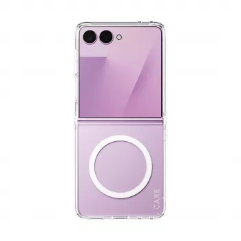 PANZERGLASS CARE Urban Case Clear con Qi bianco per Samsung Galaxy Z Flip8 / Z Flip7