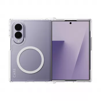 CARE by PanzerGlass Urban Combat Case per Samsung Galaxy Z Fold8, Clear con White Qi