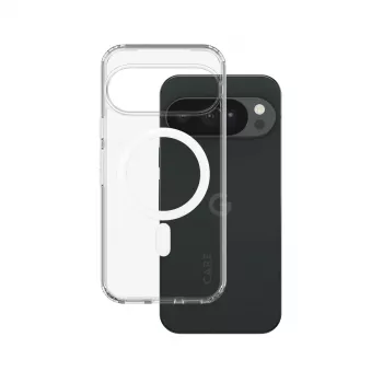 CARE by PanzerGlass Urban Combat Case custodia per Google Pixel 11, trasparente con White Qi