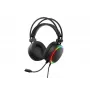 Genesis Neon 614 cuffie gaming USB RGB con microfono, nero