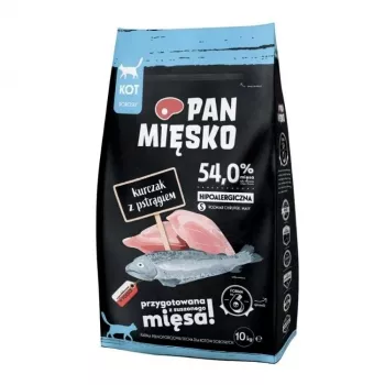 Pan Mięsko Chicken with Trout S cibo secco per gatti, 10 kg