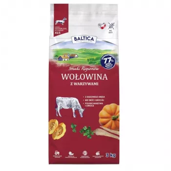BALTICA Flavours of Regions Manzo con verdure Cibo secco per razze piccole 3kg