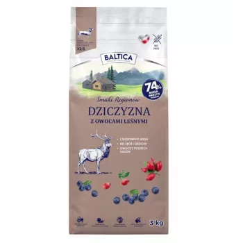BA5 BALTICA Flavours of Regions Selvaggina con frutti di bosco Cibo secco per razze piccole 3kg