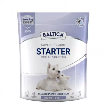 BALTICA Super Premium Alimento iniziale per cuccioli XS/S 1kg – Cibo secco agnello e riso per razze molto piccole e piccole