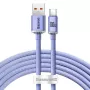 Baseus cavo USB-A a USB-C Crystal Shine 100W 2 m viola