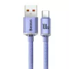 Baseus cavo USB-A a USB-C Crystal Shine 100W 2 m viola
