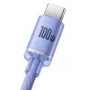 Baseus cavo USB-A a USB-C Crystal Shine 100W 2 m viola