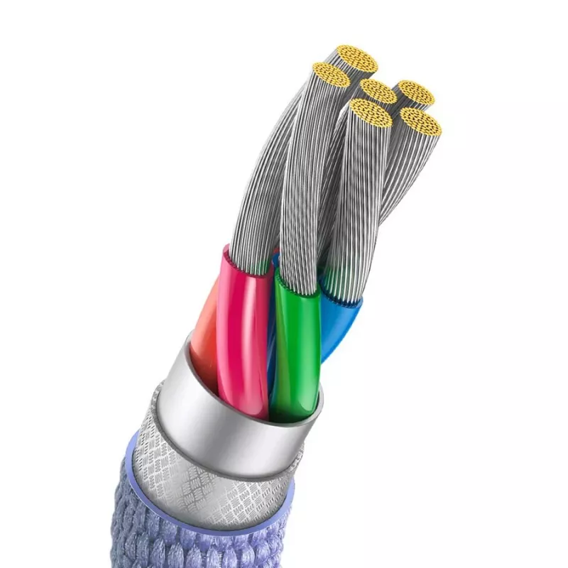 Baseus cavo USB-A a USB-C Crystal Shine 100W 2 m viola