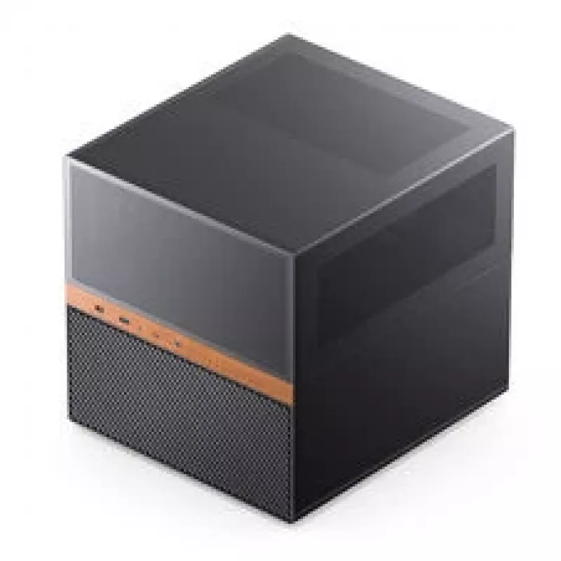 Jonsbo N6 case cubo NAS, Micro-ATX, acciaio/mesh, nero