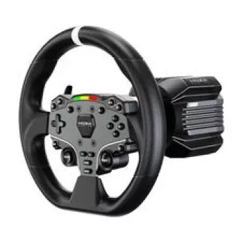MOZA R5 Pro simulatore di guida - base Direct Drive 5,5 Nm, volante in pelle da 11 pollici, set 2 pedali