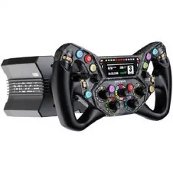 Moza Racing volante KS Pro - volante sim racing in fibra di carbonio da 300mm con pulsanti RGB e leve magnetiche