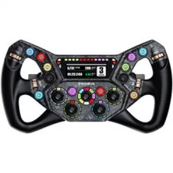 Moza Racing volante KS Pro - volante sim racing in fibra di carbonio da 300mm con pulsanti RGB e leve magnetiche