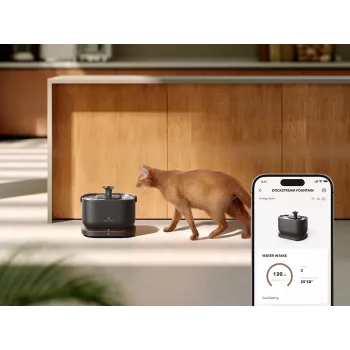 Petlibro Dockstream fontanella per acqua con app, nero