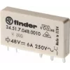 Finder 34.51.7.024.0010 relè miniaturizzato per PCB 24 V DC 6 A 1 CO SPDT