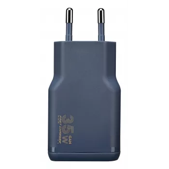 TUCANO ONE POWER KIT caricabatterie GaN 35W con cavo USB-C 60W indigo