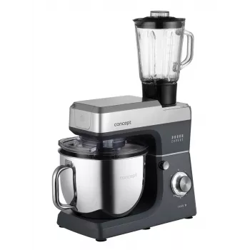 Robot da cucina planetaria CONCEPT RM6000 1900W ciotola in acciaio inox 6,5L, 8 velocità + Pulse, argento/nero