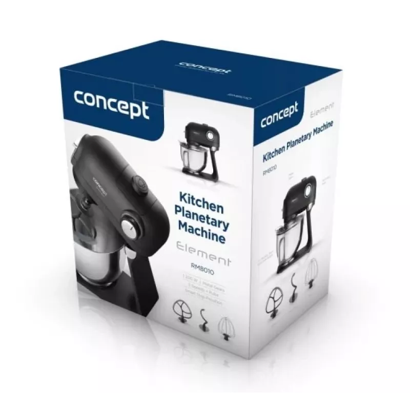 Robot da cucina planetaria Concept RM8010 1200 W 5,5 L bianco/argento
