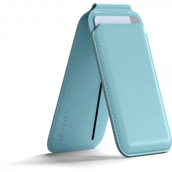 Satechi portafoglio magnetico con supporto per MagSafe - azzurro