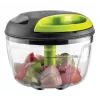 KHE KOHE Tritaverdure 600 ml con cordino, 3 lame in acciaio inox, verde e nero