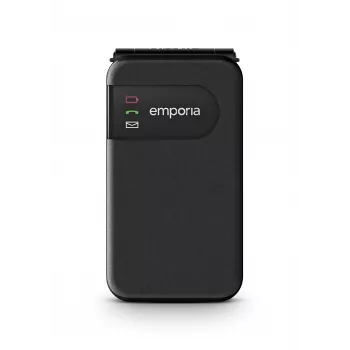 Emporia SIMPLICITYglam Nero (2025) Telefono cellulare per anziani con tasto SOS, 4G LTE, display 2,8