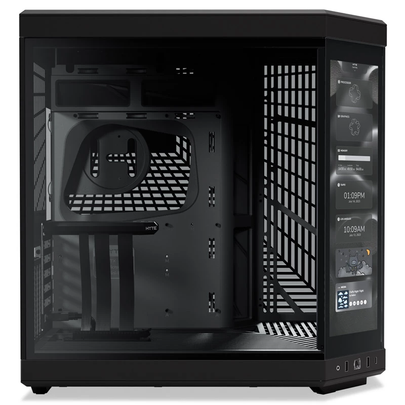 HYTE Y70 Touch case Mid Tower nero con vetro temperato panoramico e touchscreen da 14,1