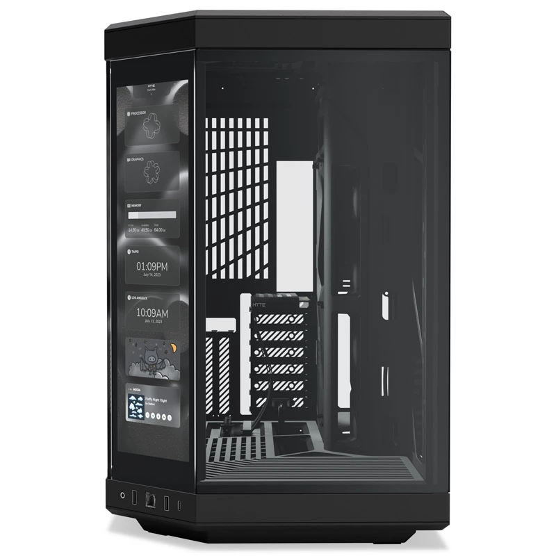 HYTE Y70 Touch case Mid Tower nero con vetro temperato panoramico e touchscreen da 14,1
