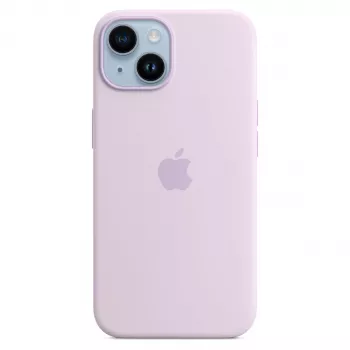 Custodia in silicone Apple iPhone 14 compatibile MagSafe - Lilla (MPRY3ZM/A)