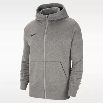 Nike Park 20 felpa con cappuccio in pile full-zip grigio chiaro CW6891 063